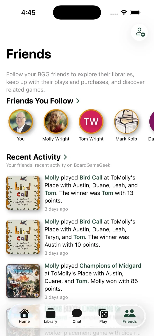 Roll Play friends and their collections