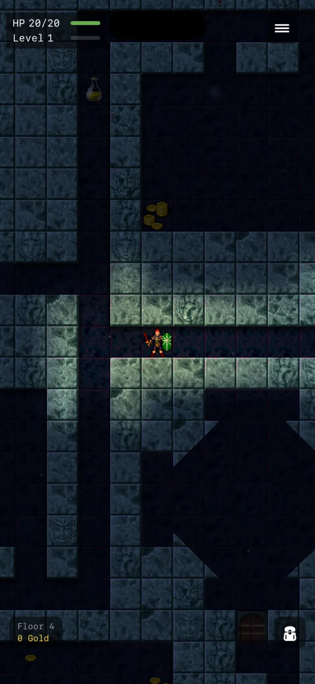 A dressed room deep in the Gravehoard, wall torches casting shadows into fog